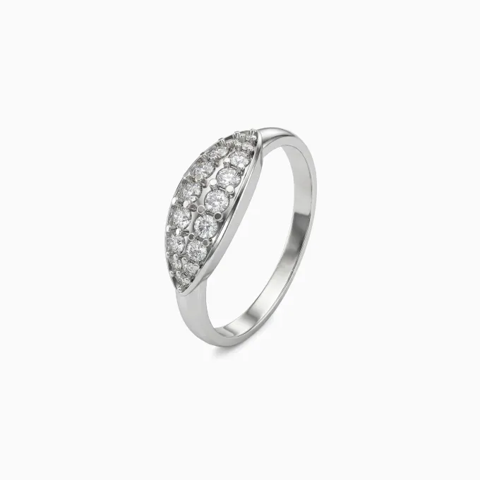 Silver Navette Ring (Size 12)