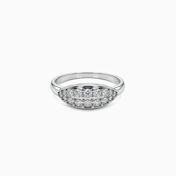 Silver Navette Ring (Size 12)