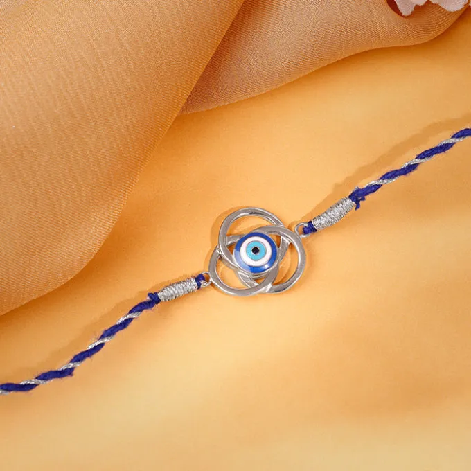 Silver Nazarproof Rakhi