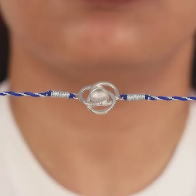 Silver Nazarproof Rakhi