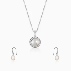 Silver Never Enough Pearls Set