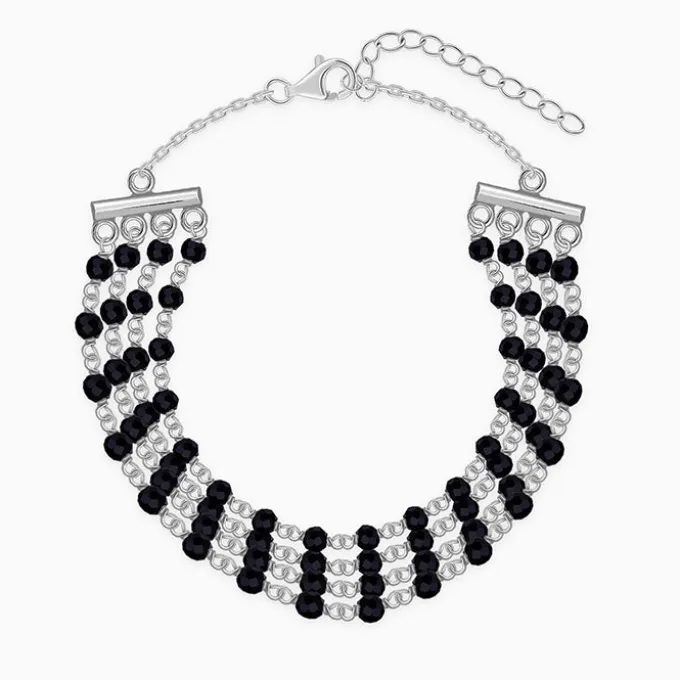 Silver Nocturnal Flow Layred Bracelet