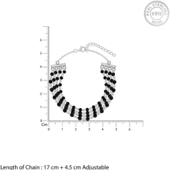 Silver Nocturnal Flow Layred Bracelet
