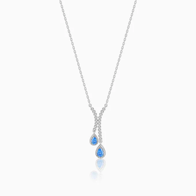 Silver Oceanic Sparkle Necklace