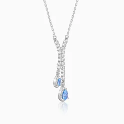 Silver Oceanic Sparkle Necklace