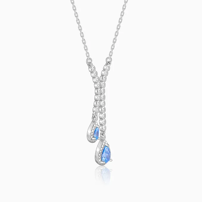 Silver Oceanic Sparkle Necklace