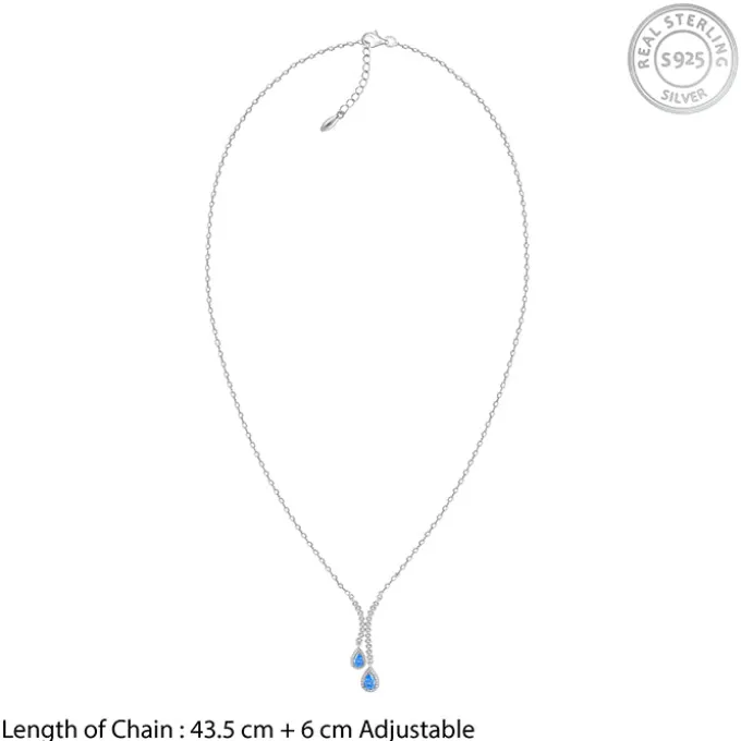 Silver Oceanic Sparkle Necklace