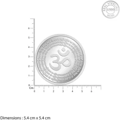 Silver Om Coin (50g)