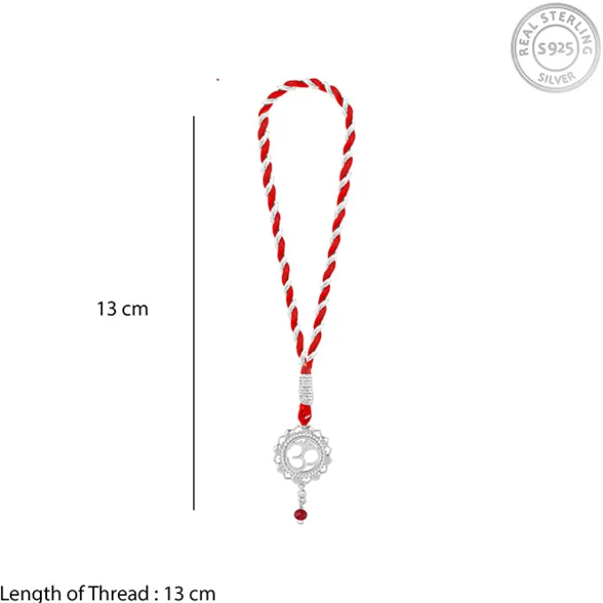 Silver Om Mandala Lumba Rakhi