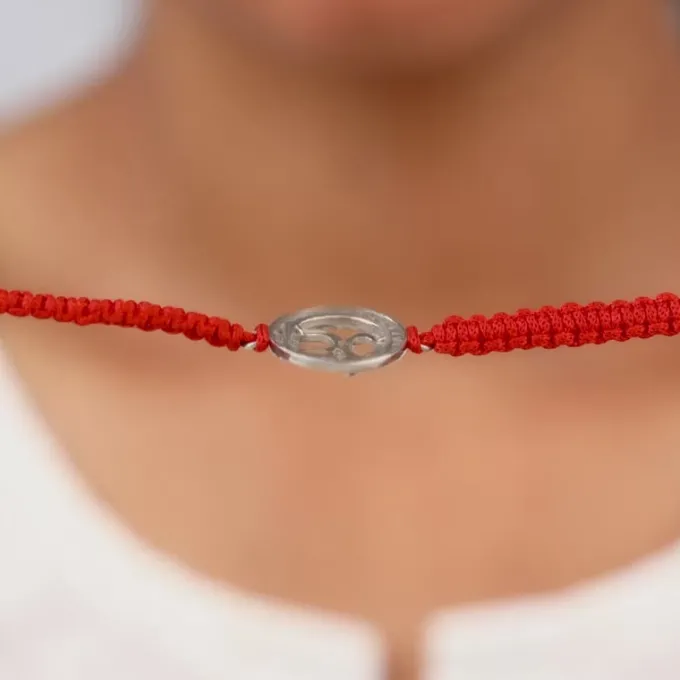 Silver Om Namah Shivaya Rakhi