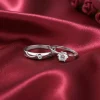 Silver One Beat Couple Rings