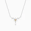 Silver One in a Trillium Necklace