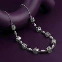 Silver Opaline Grace Necklace