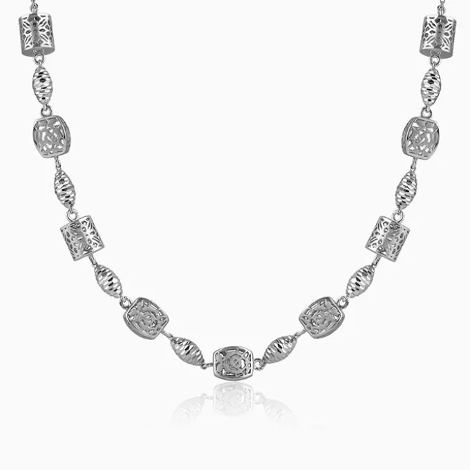 Silver Opaline Grace Necklace