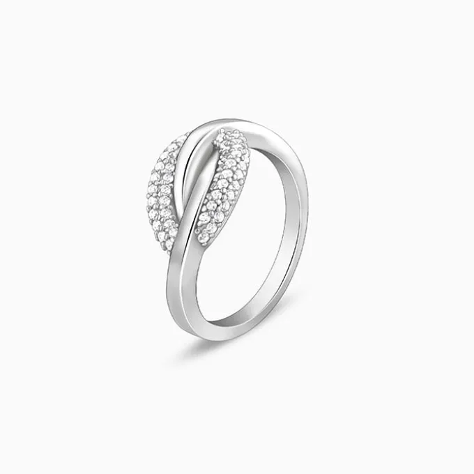 Silver Oval Touch Ring