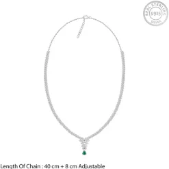 Silver Party Wear Necklace