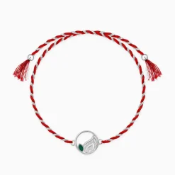 Silver Peacock Feather Rakhi