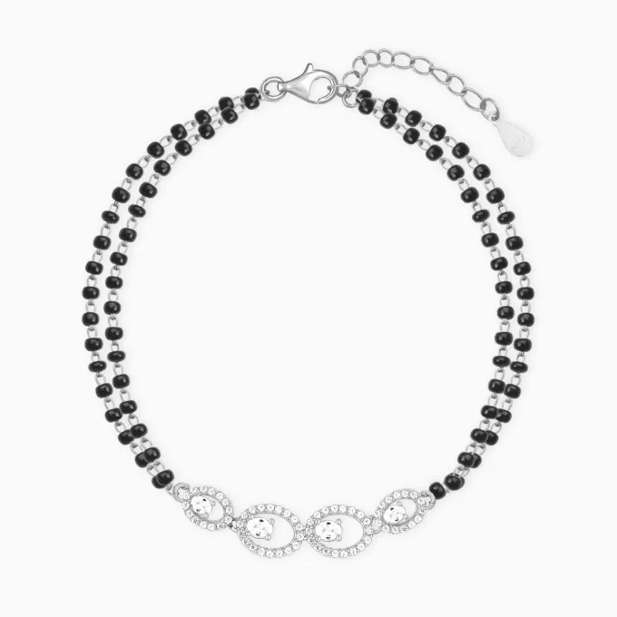 Silver Pearfection Mangalsutra Bracelet
