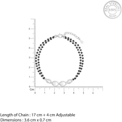 Silver Pearfection Mangalsutra Bracelet