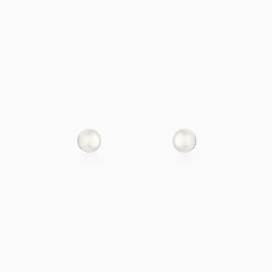 Silver Pearl Ear Jacket Earrings