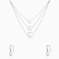 Silver Pearly Affair Set