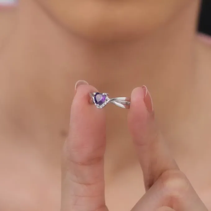 Silver Perennial Love Ring