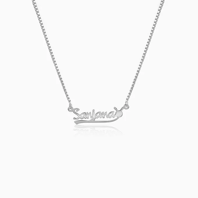 Silver Personalised Bunny Necklace