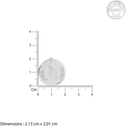 Silver Personalised Coin Pendant
