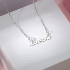 Silver Personalised Dog Lover Necklace