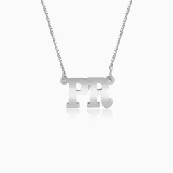 Silver Personalised Dual Initial Necklace
