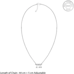Silver Personalised Dual Initial Necklace