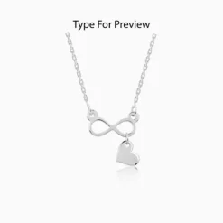 Silver Personalised Endless Echo Necklace