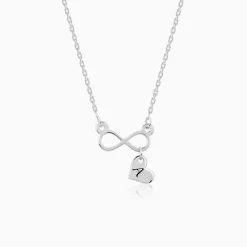 Silver Personalised Endless Echo Necklace