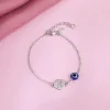 Silver Personalised Envy Gaze Kids Bracelet (2 - 8 Years)