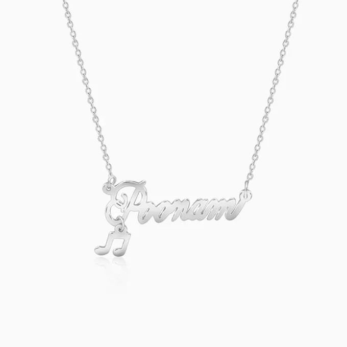 Silver Personalised Eternal Necklace