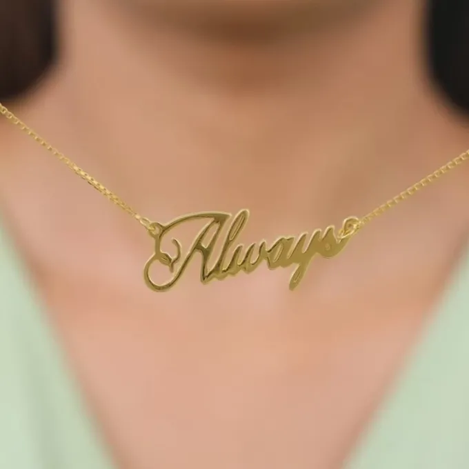 Silver Personalised Eternal Necklace