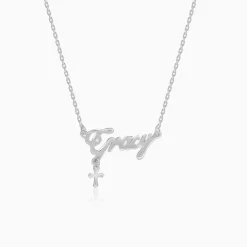 Silver Personalised Eternal Necklace