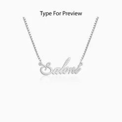 Silver Personalised Eternal Necklace