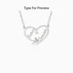 Silver Personalised Forever Yours Pendant