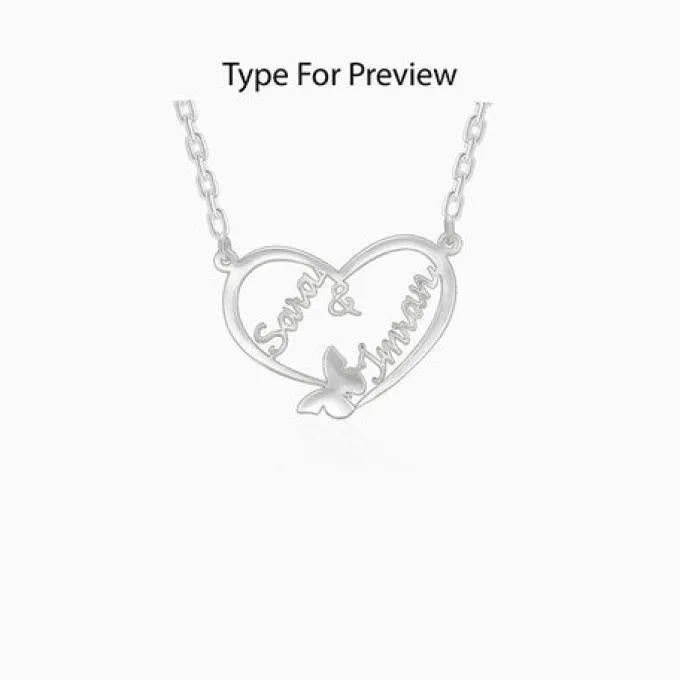 Silver Personalised Forever Yours Pendant