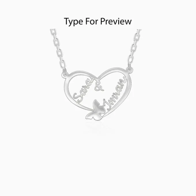 Silver Personalised Forever Yours Pendant