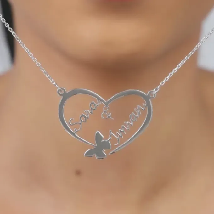Silver Personalised Forever Yours Pendant