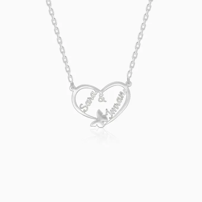 Silver Personalised Forever Yours Pendant