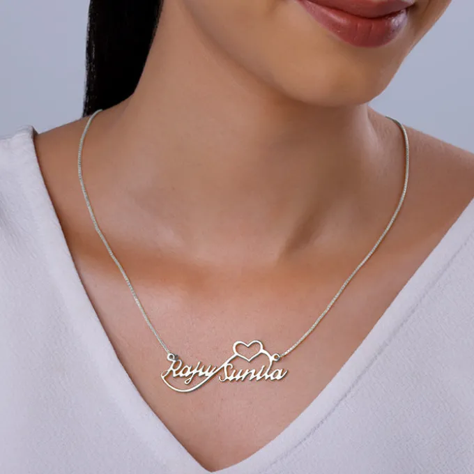 Silver Personalised Infinite Love Pendant