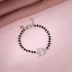 Silver Personalised Initial Nazariya Kids Bracelet (0 - 2 Years)
