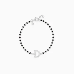 Silver Personalised Initial Nazariya Kids Bracelet (0 - 2 Years)