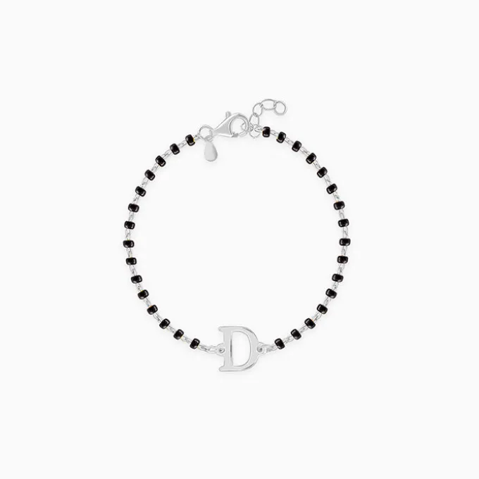 Silver Personalised Initial Nazariya Kids Bracelet (0 - 2 Years)