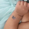 Silver Personalised Initial Kids Bracelet (0 - 2 Years)