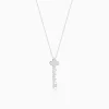 Silver Personalised Key Pendant