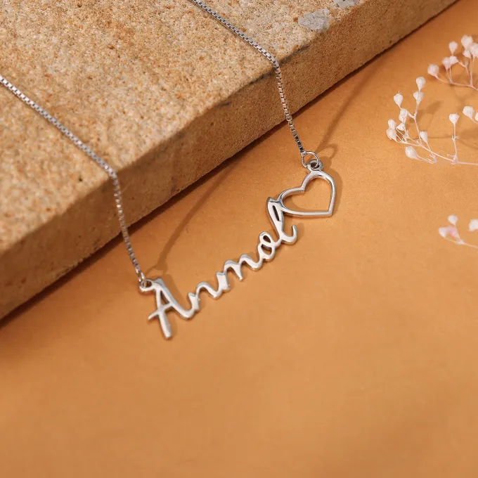 Silver Personalised Life Partner Pendant